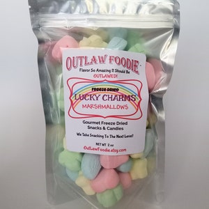Freeze Dried Lucky Charm Shaped Marshmallows, Easter Candy, Mothers Day Gift, Freeze Dried Candy, Snacks, Food, Kids Birthday Gifts, Easter