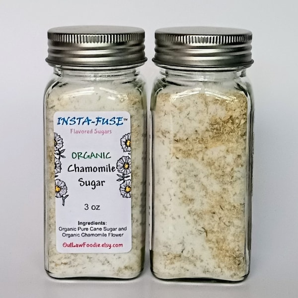 Organic Chamomile Sugar, Baking Sprinkles, Plant Based, Vegan, Real Fruit Flavored Sugar, Foodie Gift, Rim Sugar, Margarita Sugar