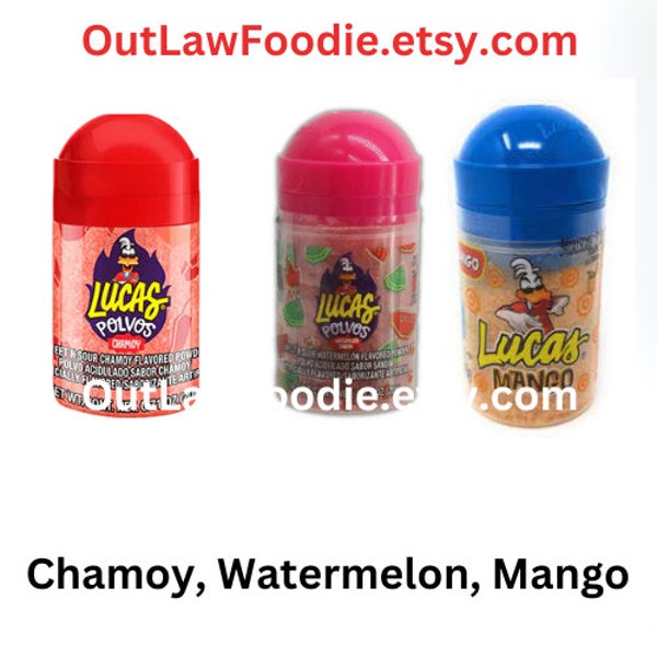 Lucas Polvos Watermelon, Mexican Candy, Watermelon Candy, Lucas Chamoy Candy, Spicy Mexican Candy, Lucas Candy, Lucas Mango Polvos, Lucas