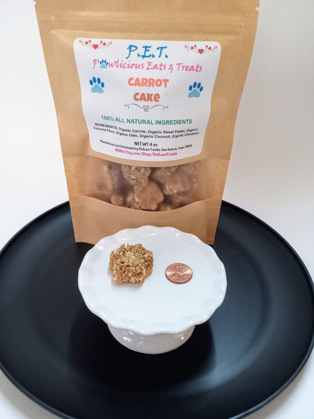 Carrot Cake Dog Treats Pet Treats Oranic Dog Grain Free Etsy