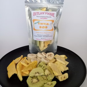Freeze Dried Tropical Fruit Blend, Plant Based, Vegan, Healthy Snacks, Freeze Dried Fruit, Birthday Gift, Hamster Rabbit Treat, Pet Treat