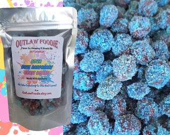 Sour Blue Raspberry Gushers 6oz Bag