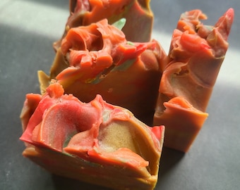 Cucumber Melon Goat Milk Soap | Handmade Bar Soap | Fresh Summer Skincare | Natural Bath Soap | Moisturizing Soap Bar | Handcrafted Soap