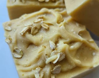 Unscented Goat Milk Soap, Natural Handmade Soap Bar, Fragrance Free Soap, Triple Butter Soap, Spring Summer Skincare, Gentle Clean Soap