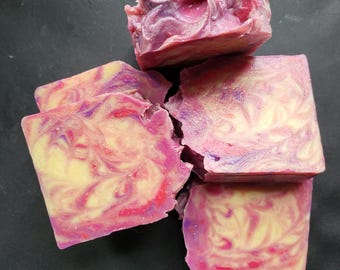 Almond Milk Soap Handmade Bar, Spring Summer Artisan Soap, Natural Gentle Soap, Moisturizing Soap, Self Care Gift, Small Batch Soap