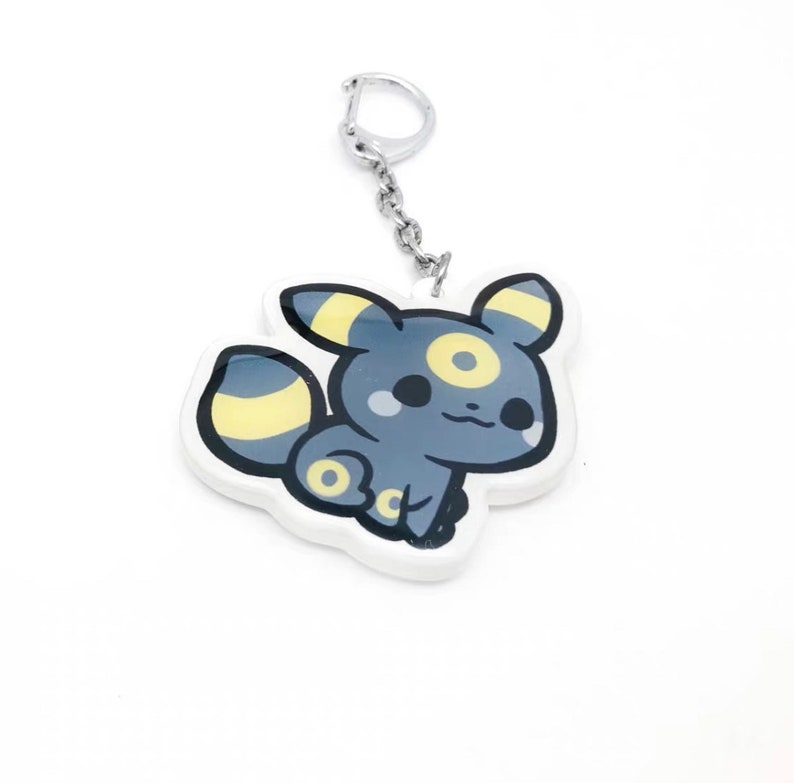 Keychain Pok\u00e9mon Eeveelution Eevee Espeon Umbreon Leafeon Sylveon Vaporeon Flareon Jolteon Glaceon Transparent Acrylic