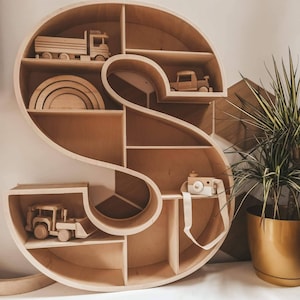Estantería Regal para habitación infantil Letra S