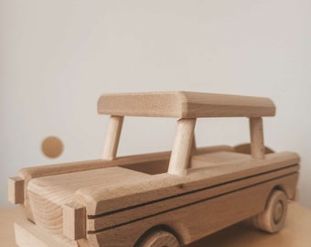 Handmade wooden car toys montessori , eco car , natural wood