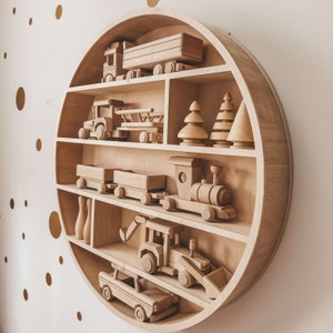 BIG Round SHelf for wall, plywood Regal