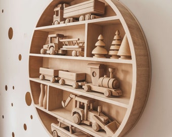 BIG Round SHelf for wall, plywood Regal