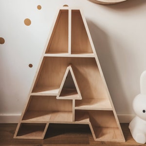 Estante Regal para habitación de niños Carta A