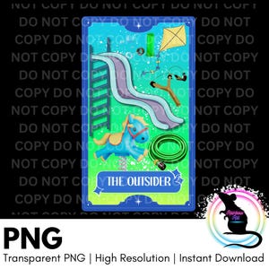 Nostalgia X Tarot / El forastero PNG / Descarga digital nostálgica / Imagen DTF / Niño de los 90 / Vibraciones del Y2K / Jugando afuera / Niño con llave