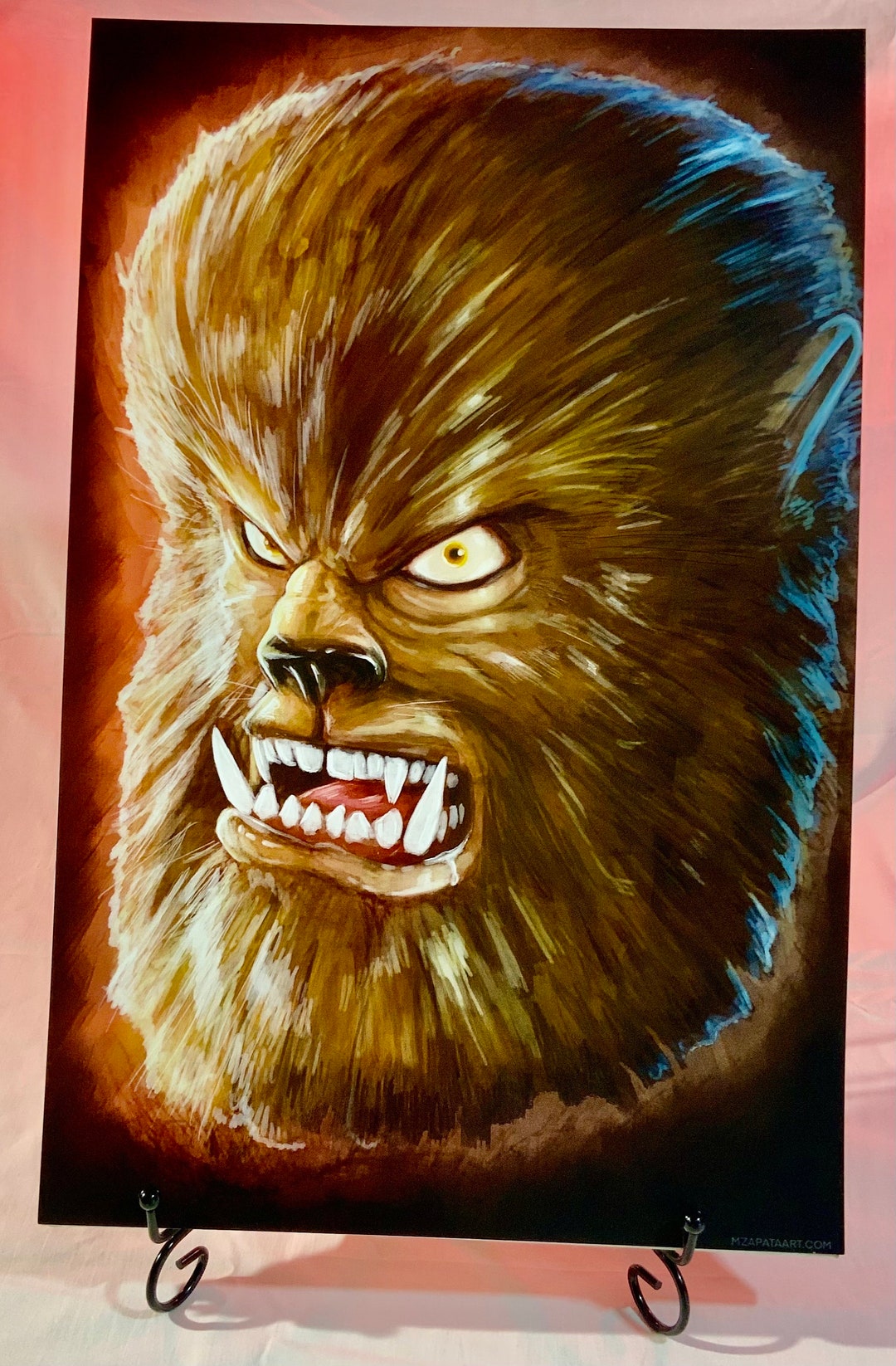 Wolfman, Original 11x17 Print, Halloween Decor, Art Poster Print