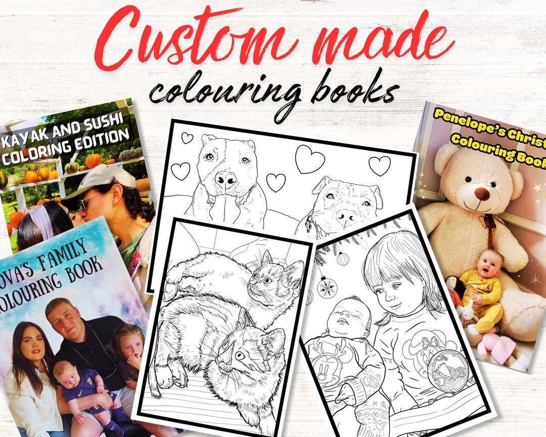 Custom Body Colouring Custom Handmade Colouring Book, Personalized Artwork Gift - Etsy