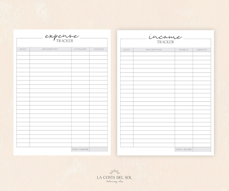 income and expense tracker printable income and expense tracker printable