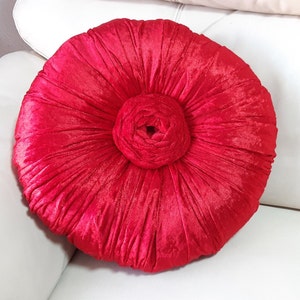 Rosso rubino Cuscino di lusso Cuscino di lusso Cuscino a forma unica Cuscino 3D