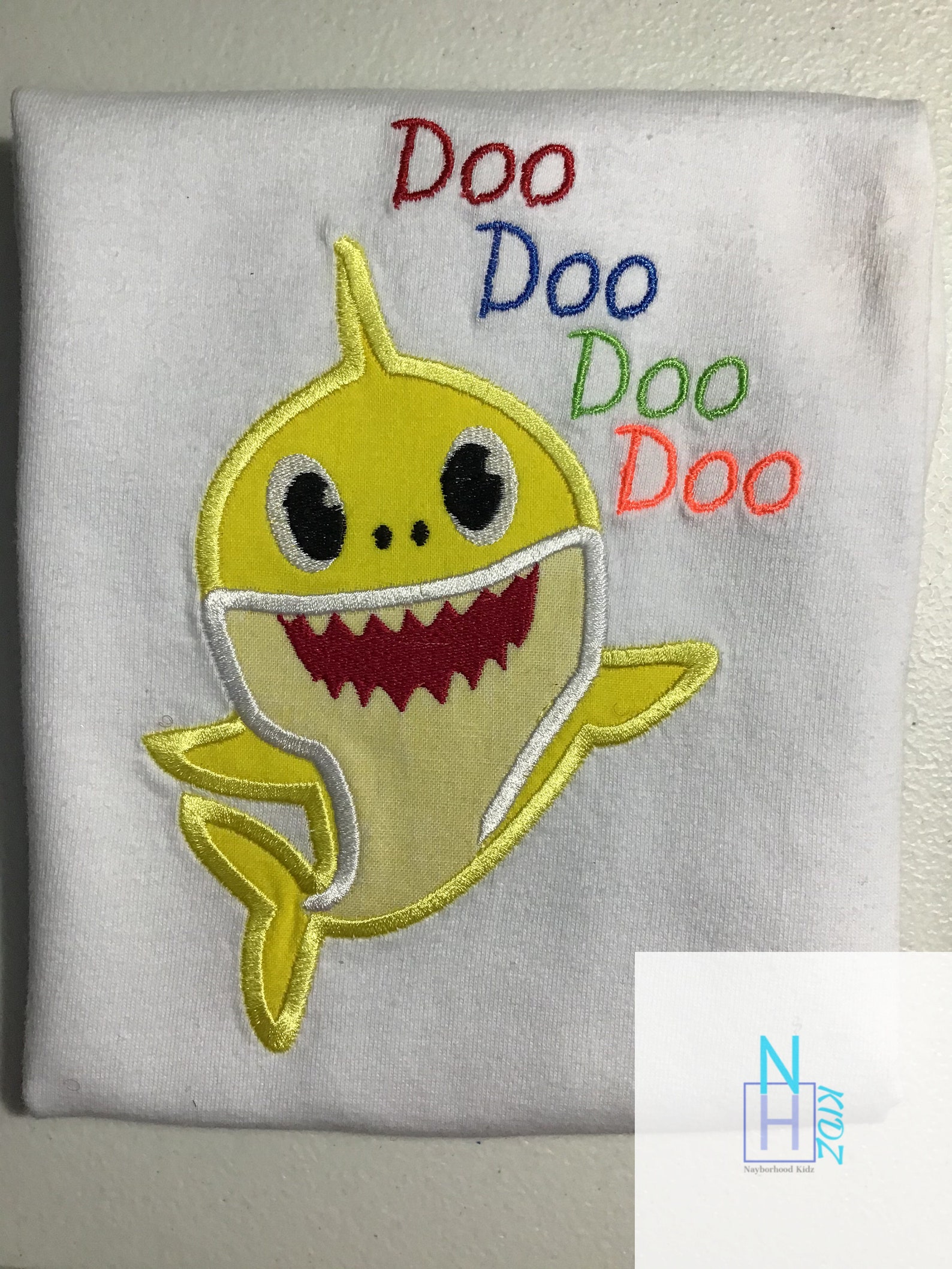Embroidered Baby Shark Shirt Personalized Shark Shirt Baby Etsy