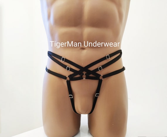 Harness Thong, Open Crotch Panties, Sexy Mens Lingerie - Etsy