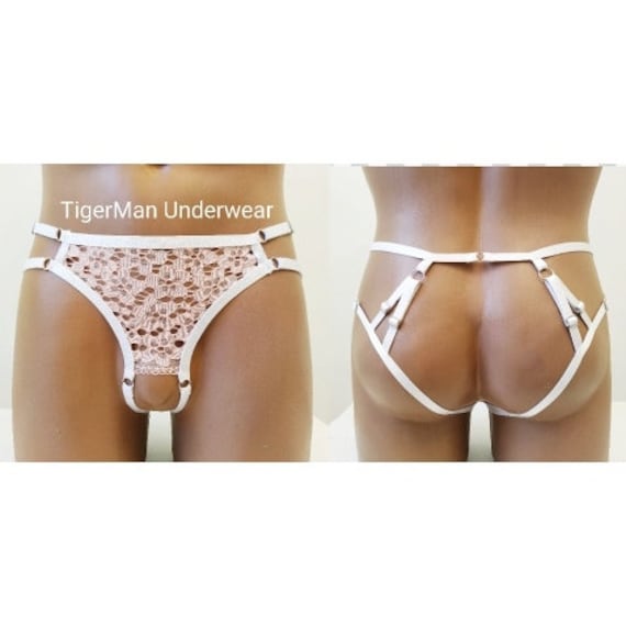Crotchless Men Panties With Open Butt Sexy Men Erotic Lace Etsy Norway.
