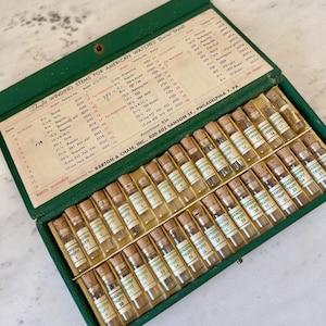 Antique American Watch Key Winders By Trufit For Swiss Style Watches | Apothecary Glass Bottles & Cork Stoppers | Green Box Travel Case