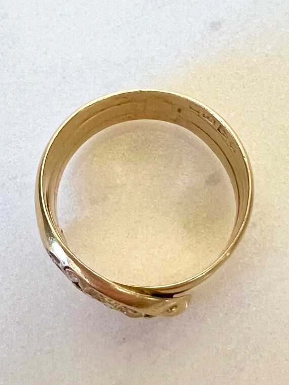Antique Victorian Snake Diamond Ring | 18ct 18k S… - image 9