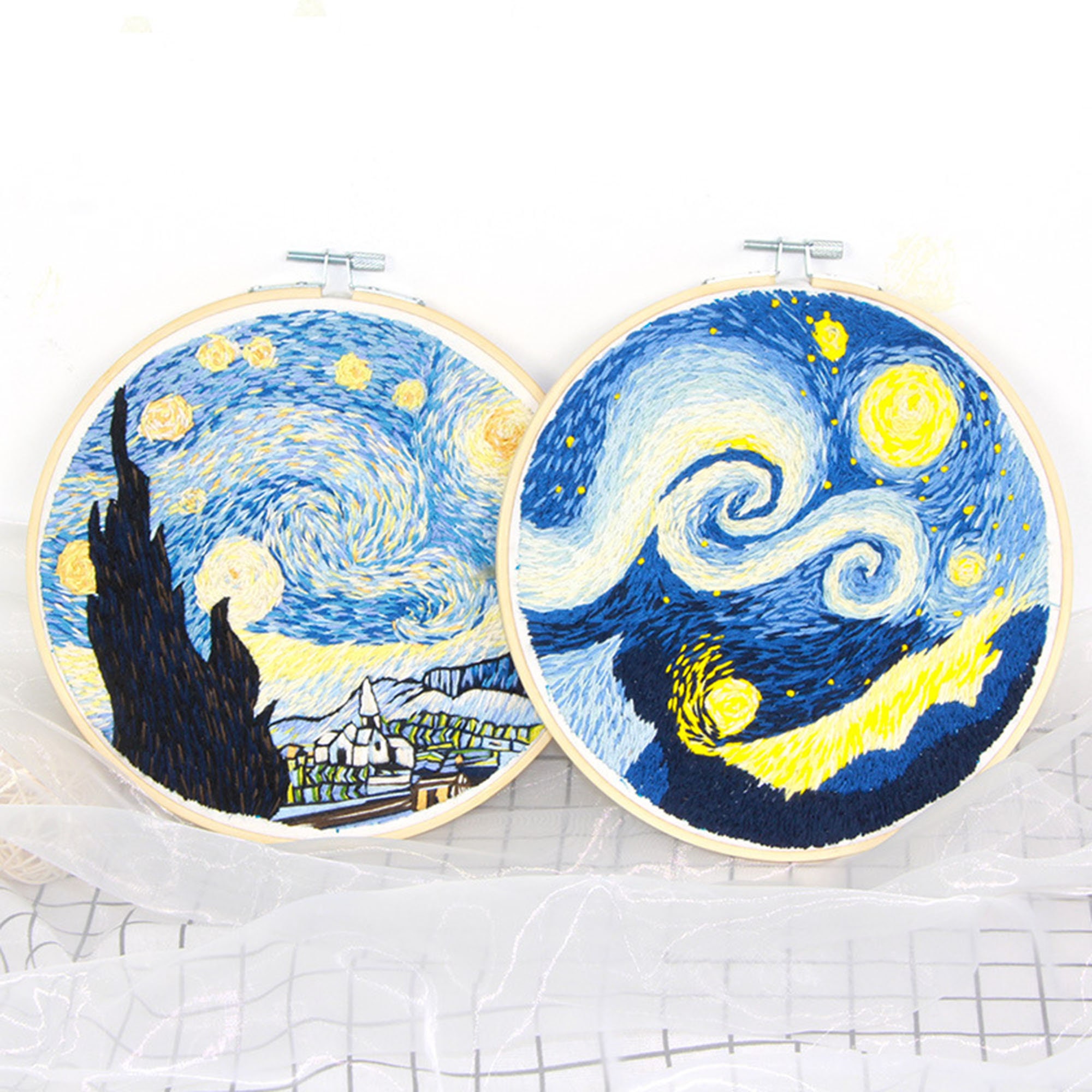 Van Gogh Series Embroidery DIY Handmade Full Set of Etsy