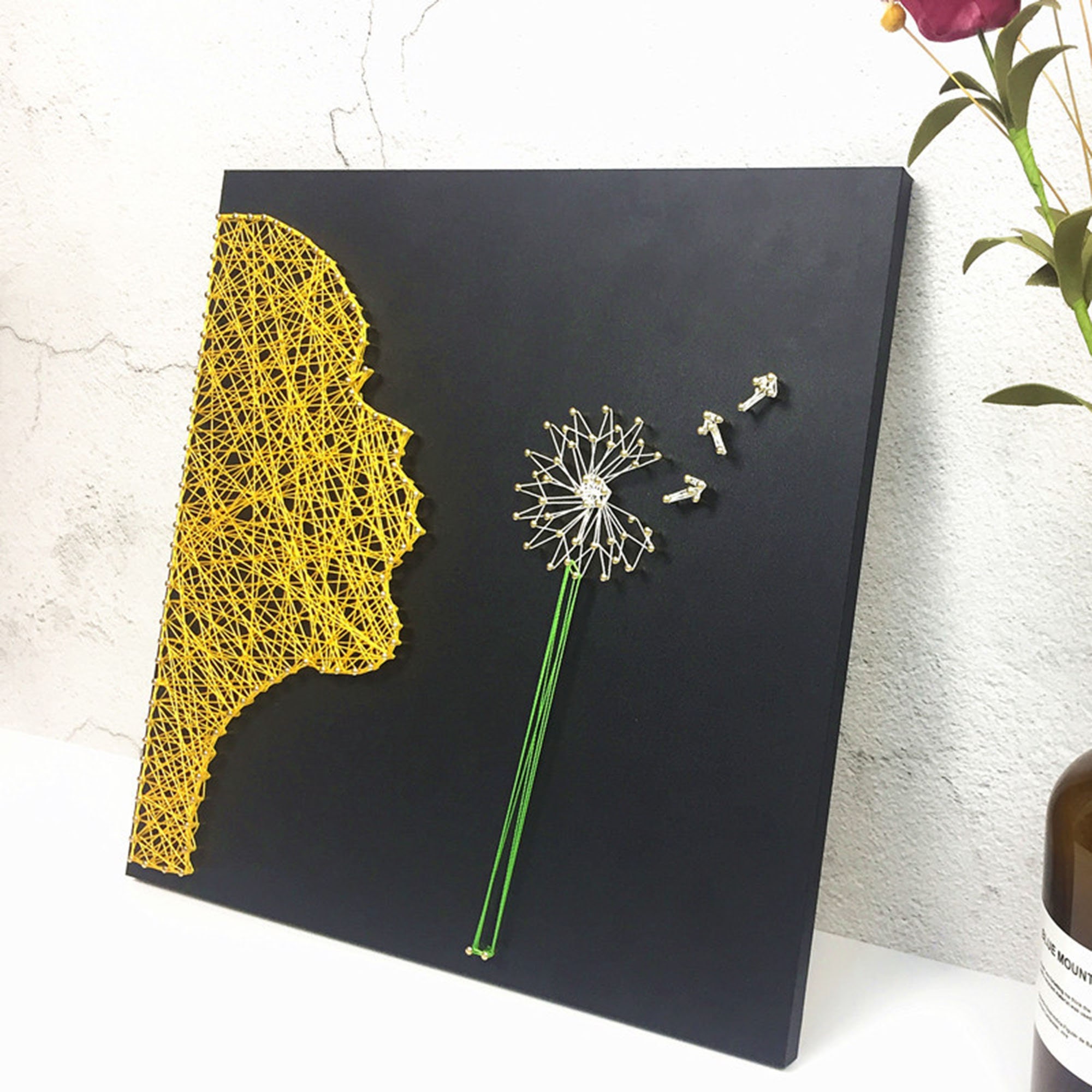 Blowing dandelion string artdandelion decorDIY String Etsy