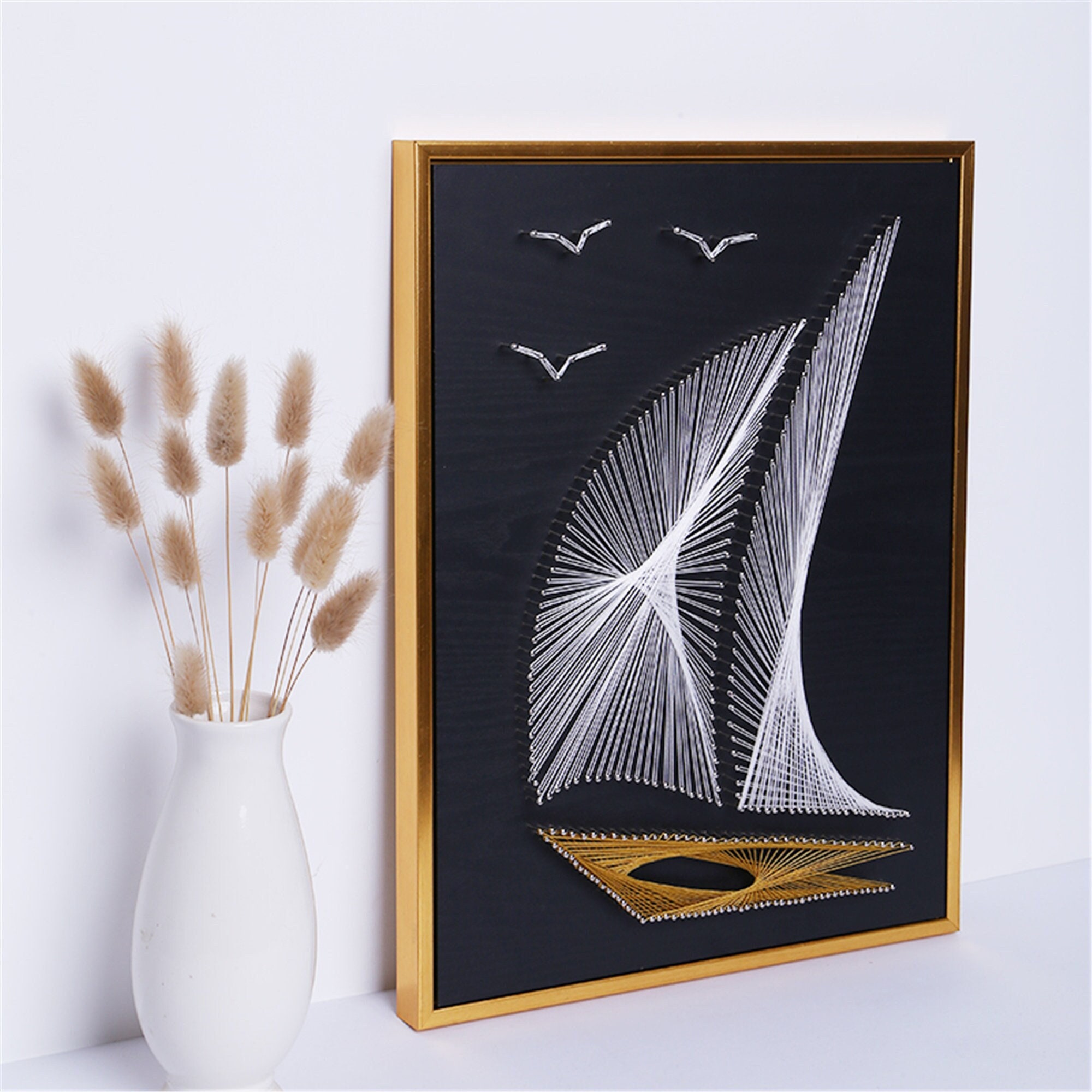 Segelboot Diy Handarbeit Nautisches Dekor Nagel und Schnur | Etsy