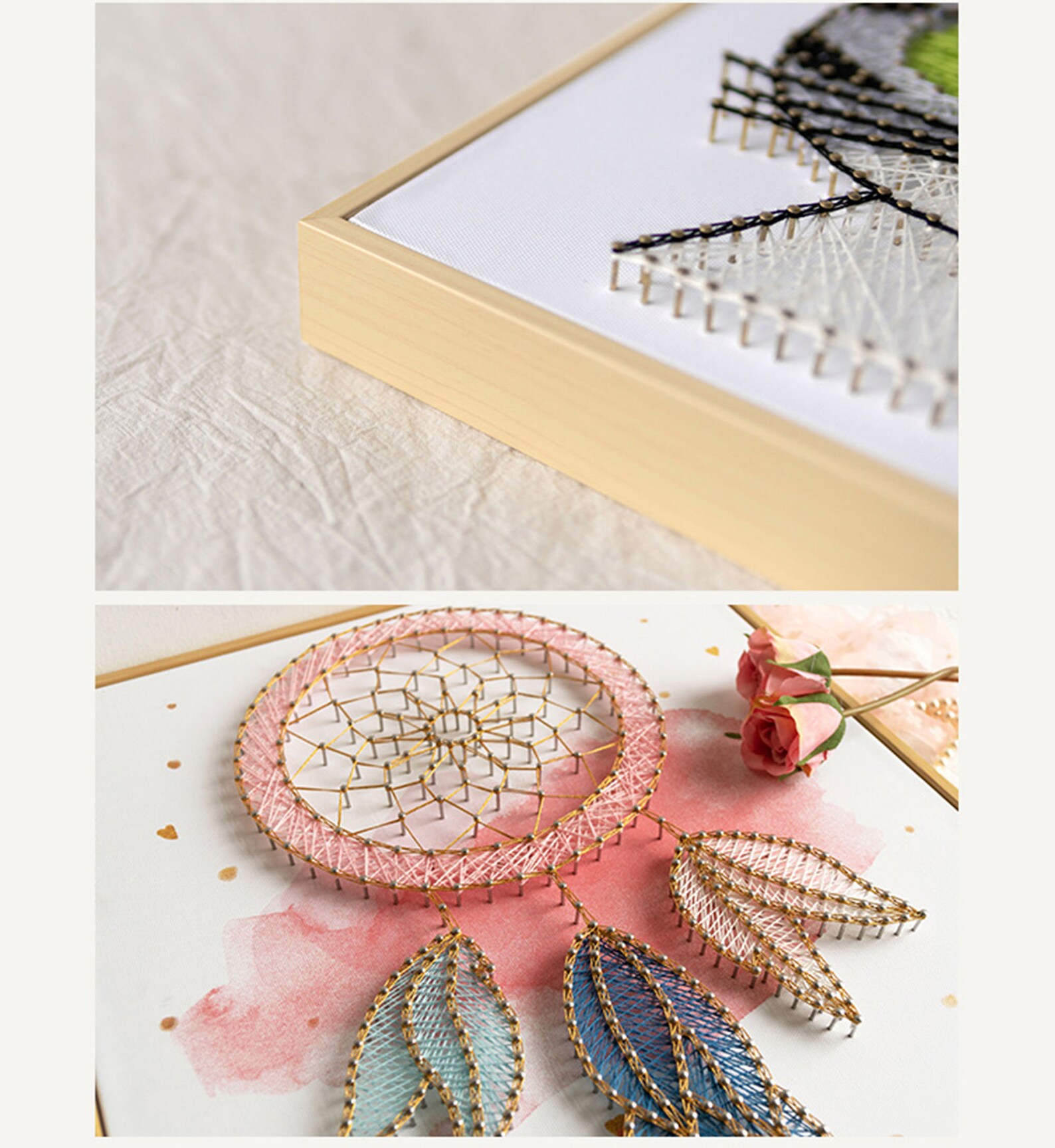 Dream Catcher String Artcreative handmade nail string drawing Etsy
