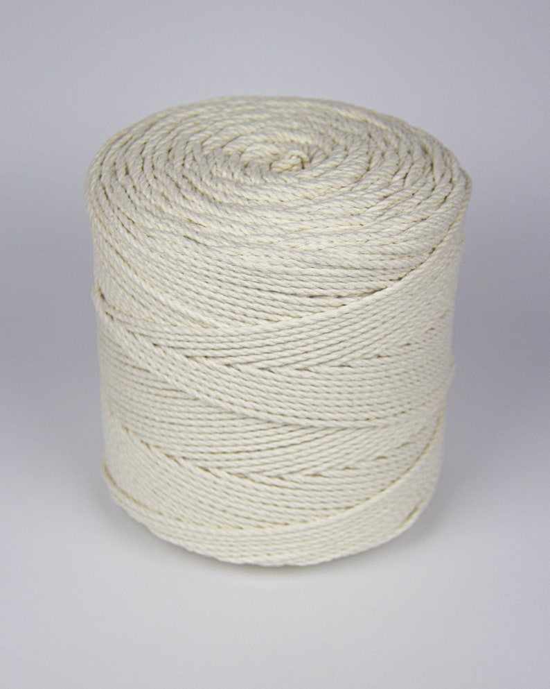 Macrame Cord Macrame Rope 3mm Macrame Cord 400 Meters Natural Cotton Cord