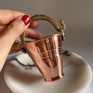 Mini chaudron. Bougeoir en cuivre, photophore, bougeoir, porte-bijoux, jardinière de balcon, pots de plantes d'intérieur en cuivre