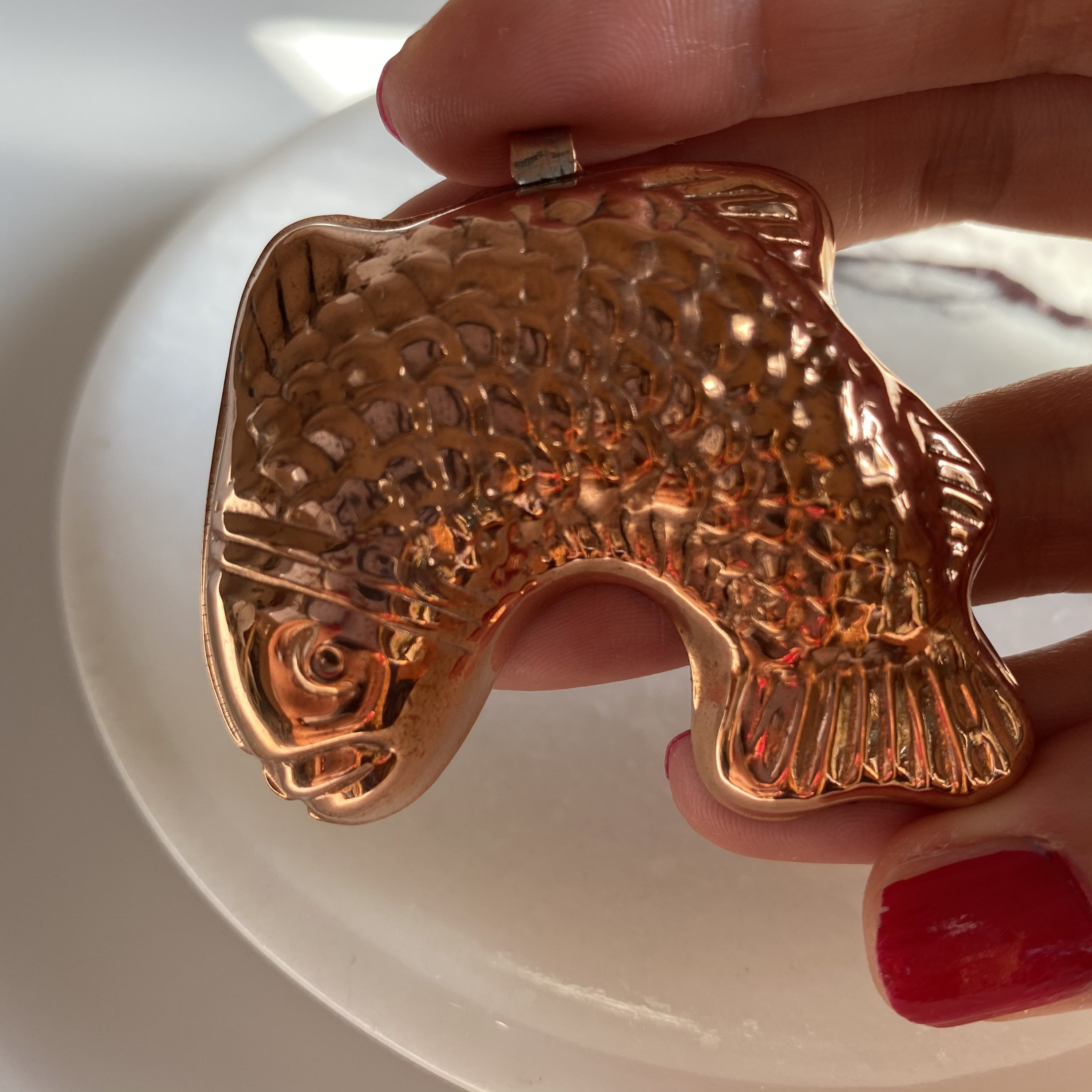 Copper Jelly Mold Fish Jello Mold Vintage Nursery Decor Etsy