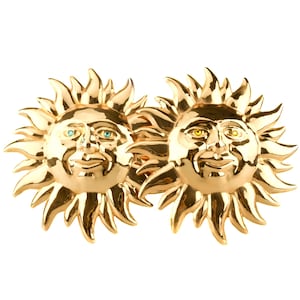 Gift for the home Italian Copper Sun Wall Art With Hook. Sun Wall Decor, Wall Hanging Decor, Designer Gold Sun Accent, Living Room Wall Art.