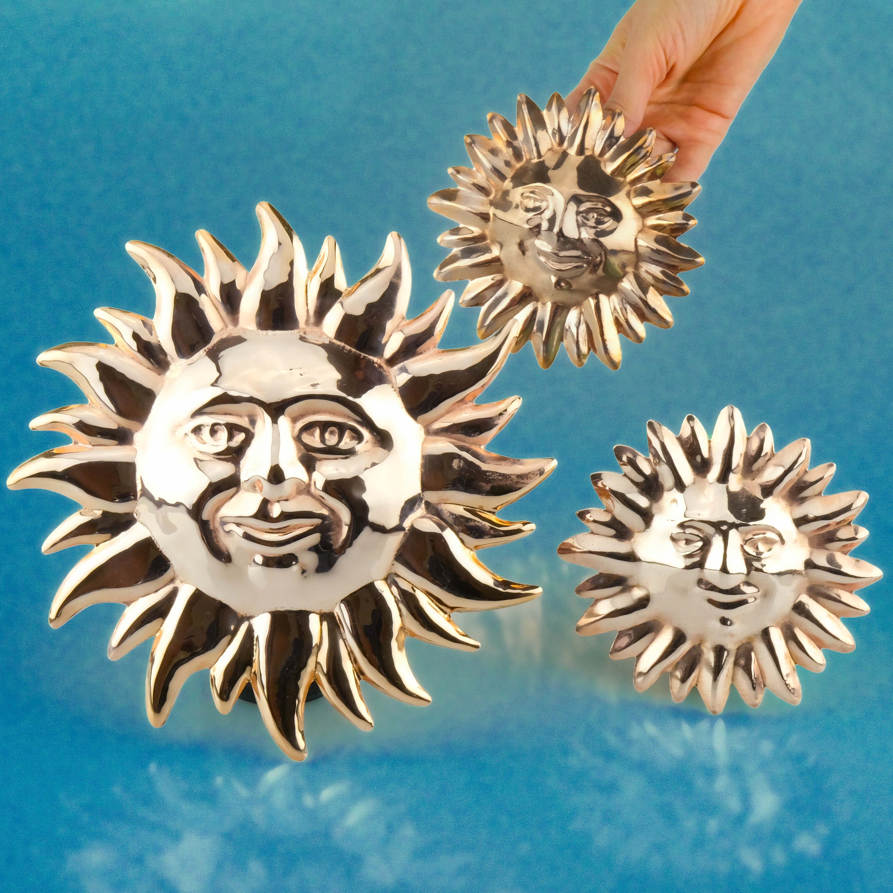 Copper Sun Wall Decor Minimalist Wall Hanging Balcony Decor Etsy