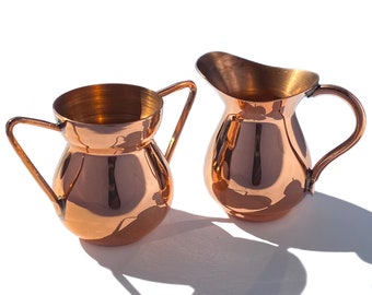 Mini Copper Pitcher - Perfect for Milk, Syrup, or Sauces - Dollhouse Miniature or Home Decor Accent