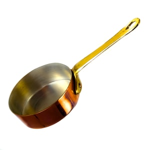 Copper Skillet Cooking gift. Super cute way to serve sides of sauces. Solid Copper. Handmade Gifts for Cooking Lovers, Medium Graduated Pan.