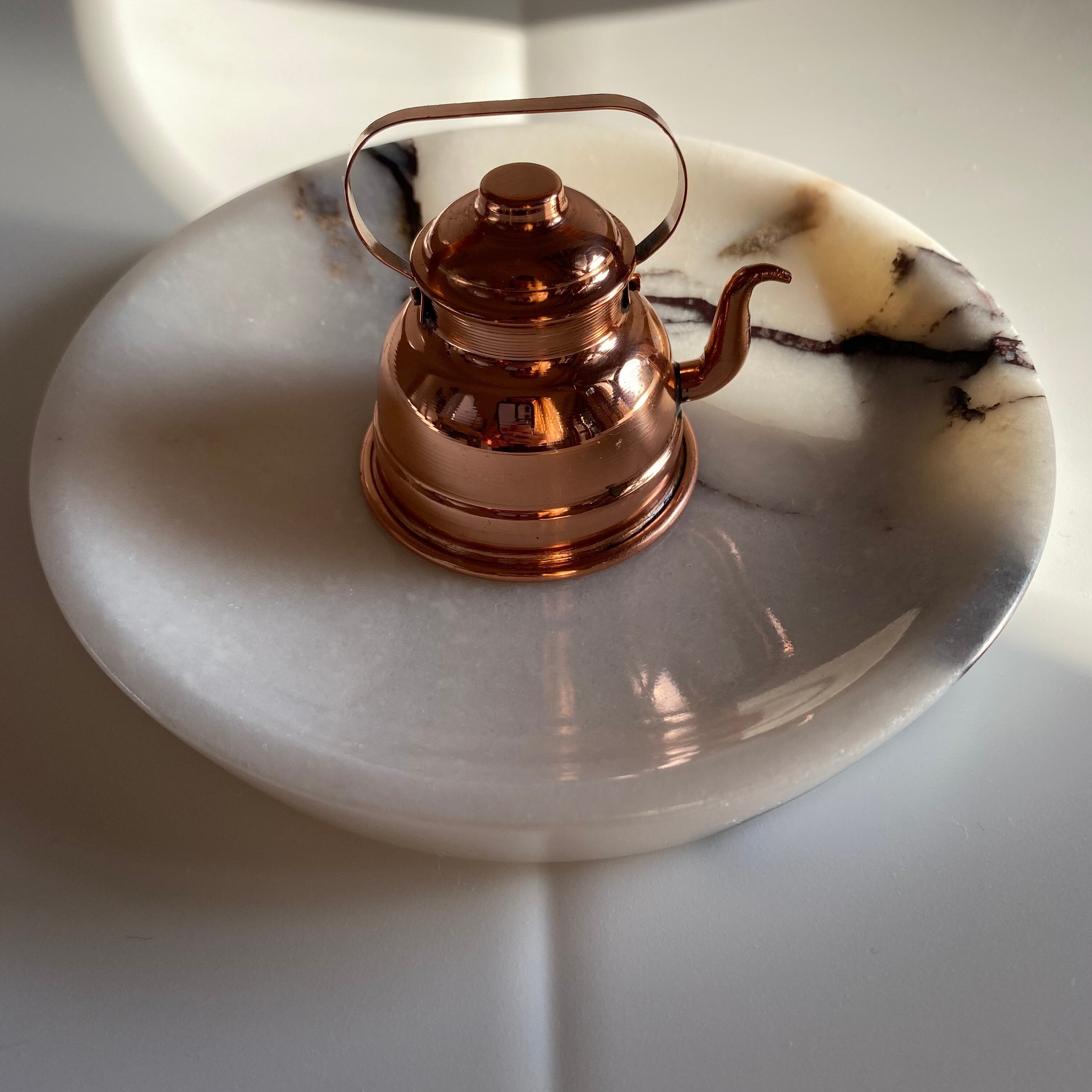 Copper Teapot Vintage Miniature Copper Kettle Metal Wall Art Etsy