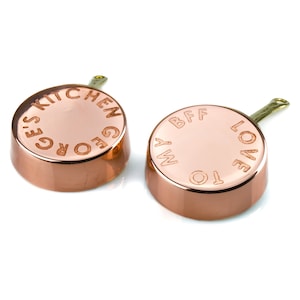 Personalized Handcrafted Copper Mini Pan: Cooking Gift for Anniversary Celebrations and Cooking Lovers