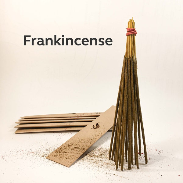 PREMIUM natural incense stick > Frankincense | Handmade with organic ingredients and essential oils. Non-toxic > meditation, chakra, ritual.