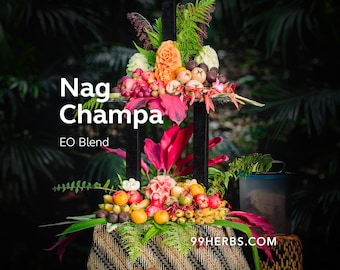 Nag Champa Incense Sticks – Natural EO Blend, Slow Burning, Handmade EU