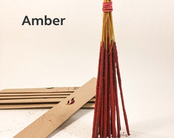 PREMIUM natural incense stick > Amber | Homemade with organic ingredients and essential oils.