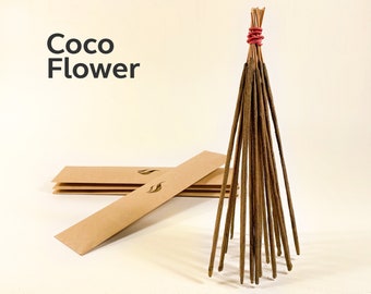 Homemade natural incense > Coco Flower | Handmade with organic ingredients and essential oils.