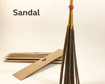 PREMIUM natural incense stick > Sandalwood | Handmade with organic ingredients and essential oils. Non-toxic > meditation, chakra, rituals.