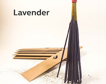 PREMIUM natural incense stick > Lavender | Homemade with organic ingredients and essential oils.