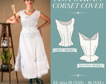 Victorian Corset Cover | EU 32-46 | PDF Sewing Pattern | Instant Download A4, US Letter | 2 Versions historical corset cover