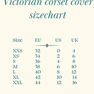 Victorian Corset Cover EU 32-46 PDF Sewing Pattern Instant Download A4, US Letter 2 Versions historical corset cover image 10