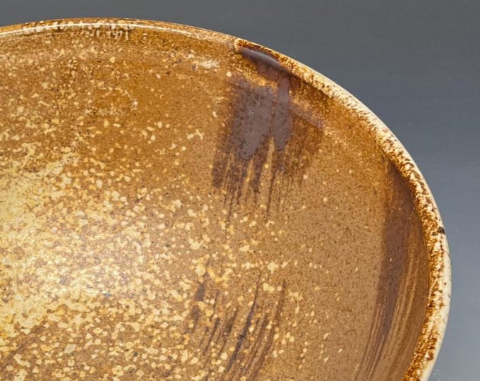 Wood Fired Salt Glazed Stoneware Serving Bowl