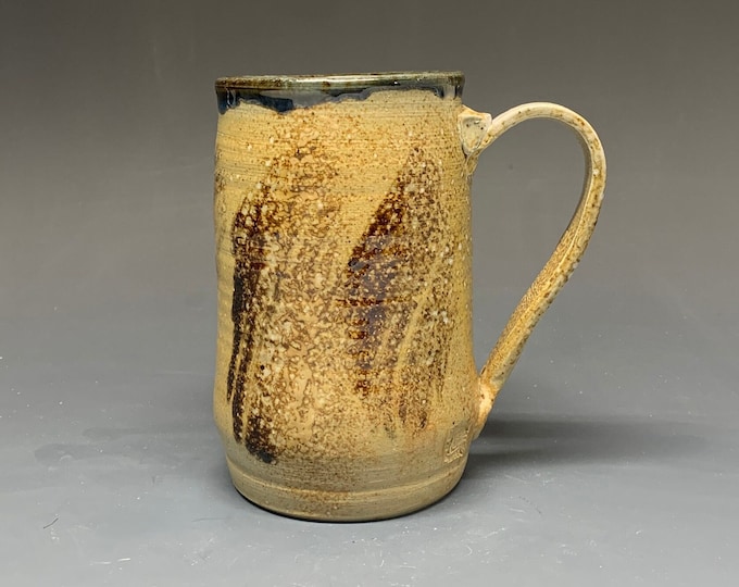 Wood Fired Stoneware Mug with Plymouth Speedway Indiana Clay Slip