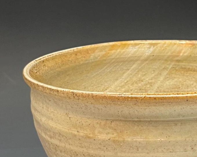 Wood Fired Salt Glazed Stoneware Serving Bowl