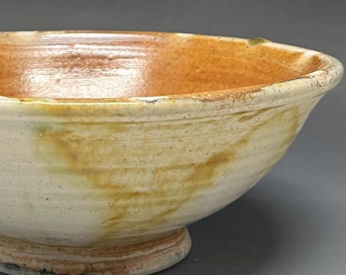 Wood Fired Salt Glazed Stoneware Serving Bowl
